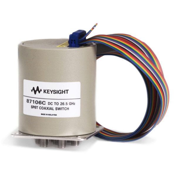 Keysight 87106C: High-Performance SP6T Coaxial Switch for Demanding RF Applications